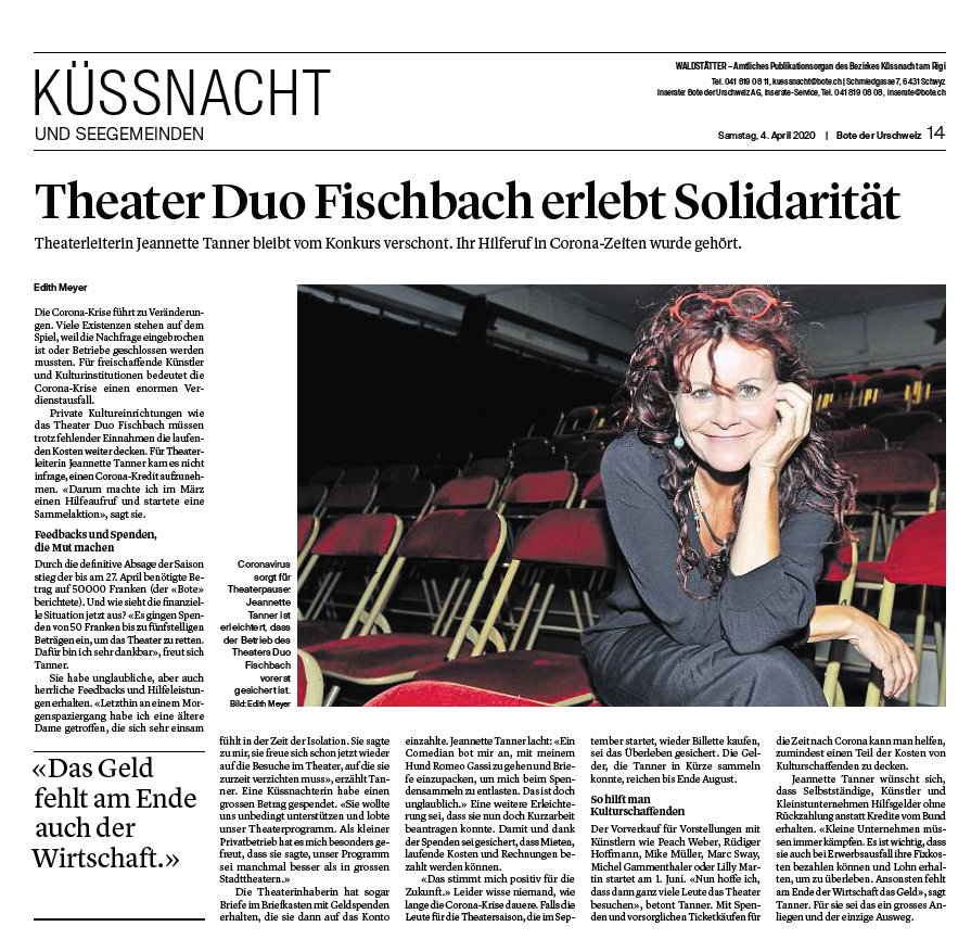 Solidarität Theater Duo Fischbach